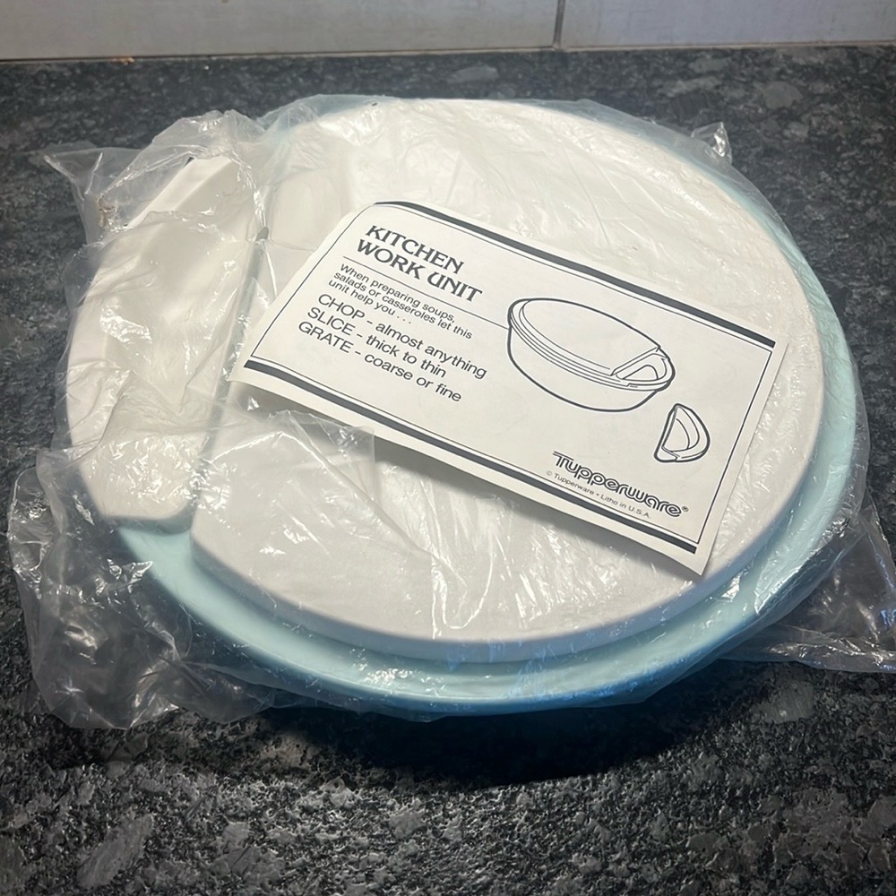 Kitchen work unit by Tupperware. Grate, slice. New in pkg. Use over bowl